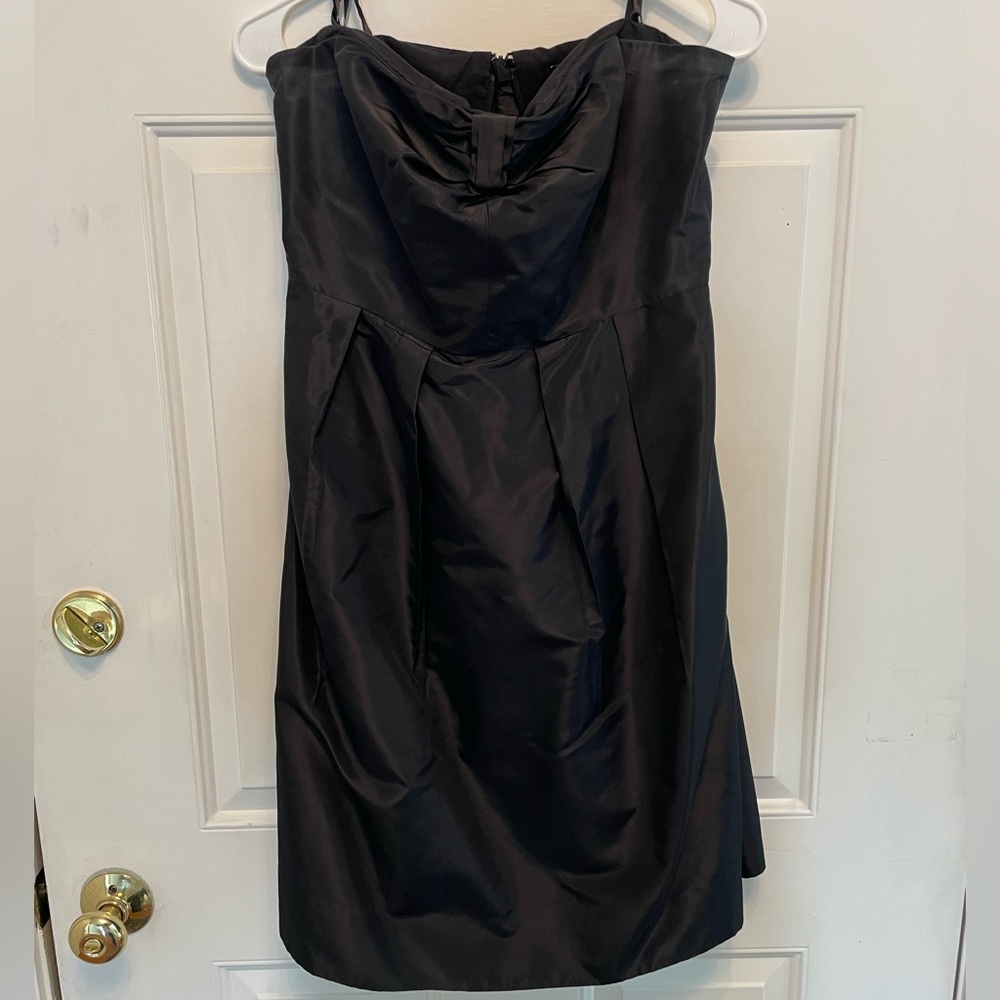J.Crew Strapless Silk Taffeta Dress | Size 10